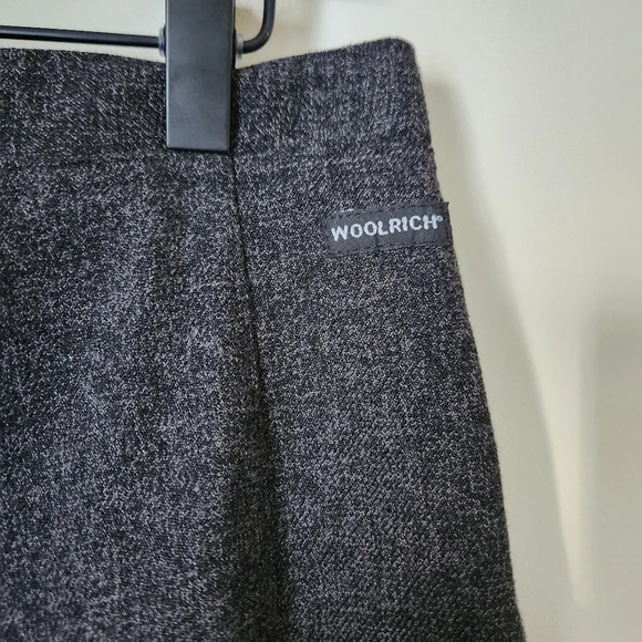 Woolrich | High Waist Straight Leg Onyx Heather Trouser Dress Pants - Size 6 - Picture 8 of 10
